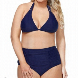 Nwt Raisins Barbados Solid High Waist Two Piece Bikini - 18W